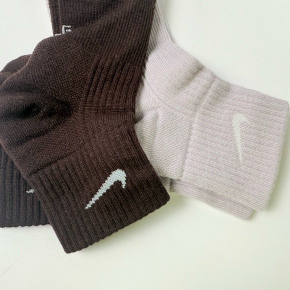 Nike Crew Sock Ankle Socks Sets Matching w Logo Wool Blend Cushioned Dri-Fit NWT - Picture 5 of 10